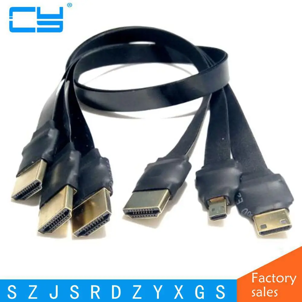 Плоский кабель для видеосъемки DIY FPV HDMI Type A Male HDTV FPC мультикоптера аэрофотосъемки 0