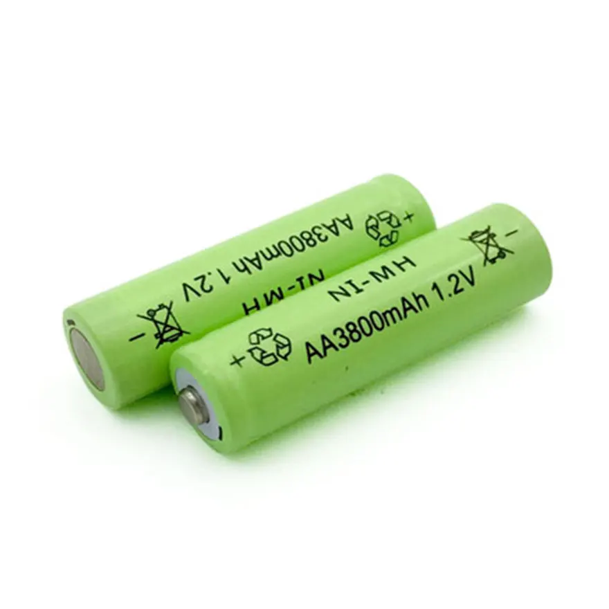 1 шт. AA батарея 3800mah 1,2 V Ni-MH аккумуляторная батарея AA NiMH нейтральные батареи для беспроводного телефона бритвы зубная щетка RC игрушка