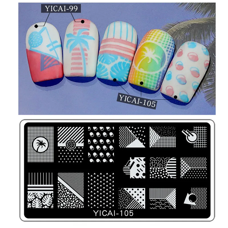 

Nail Stamping Plates Lace Flower Tree Pattern Nail Art Stamp Stamping Template Image Plate Stencil Nails Tool