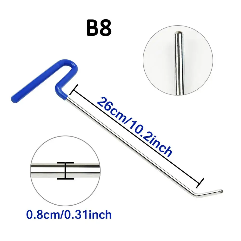 Набор PDR стержней, безболезненные Инструменты для ремонта вмятин, PDR стержни для автомобиля, съемник для удаления вмятин, ремонтный комплект