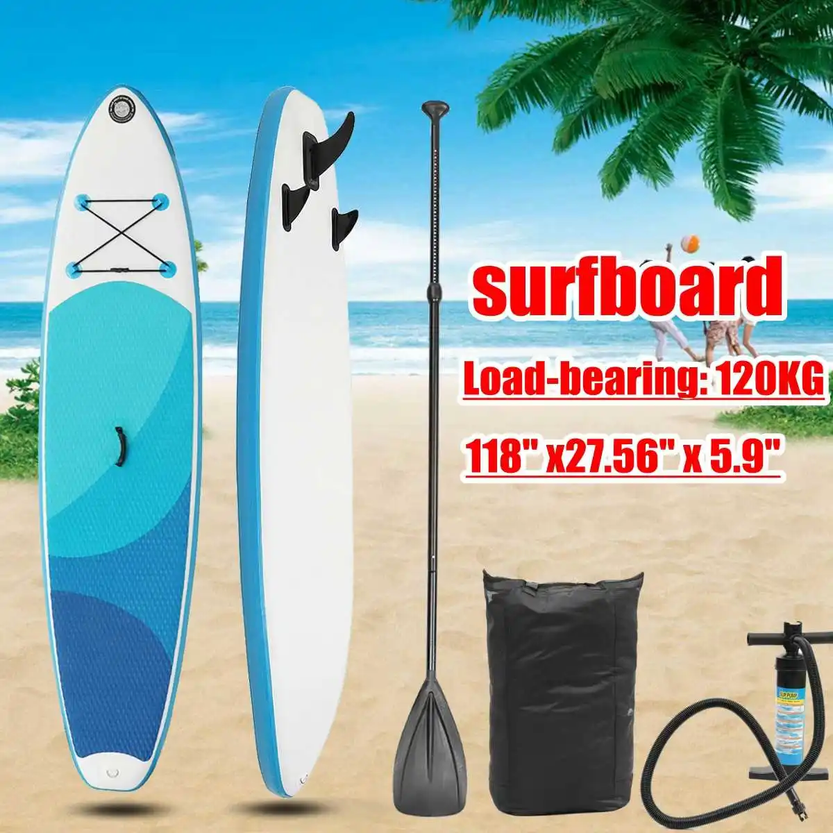 

10 Feet 15CM Thickness Inflatable SUP Board inflatable surfboard 2019 stand up paddle board surfing water sport board
