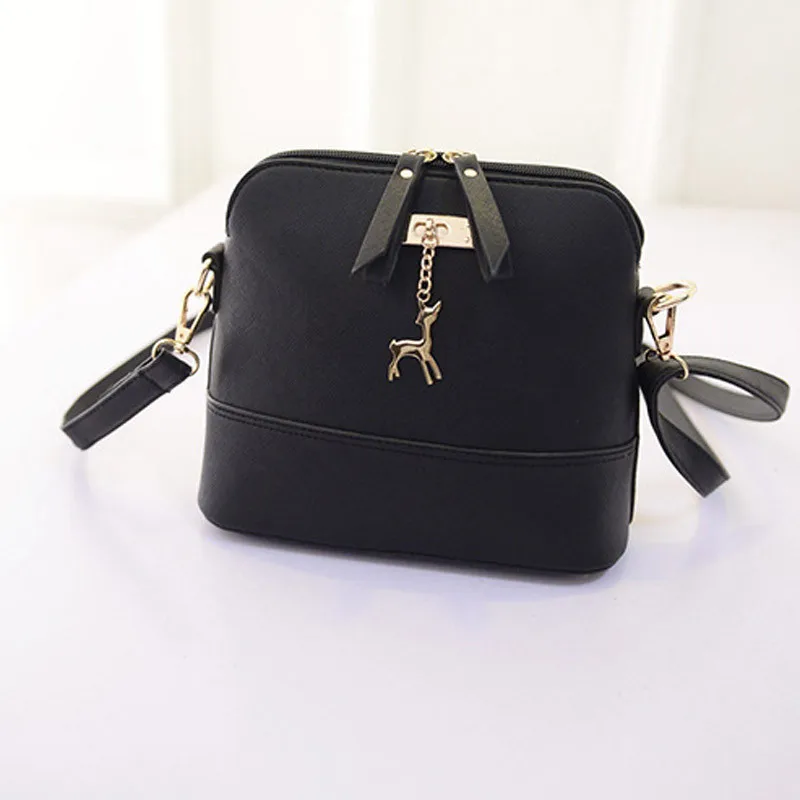 

2019 Deer Shell Women Messenger Bags PU Leather Fashion Lady Crossbody Mini Bag Women Shoulder Bags Drop Shipping#H20