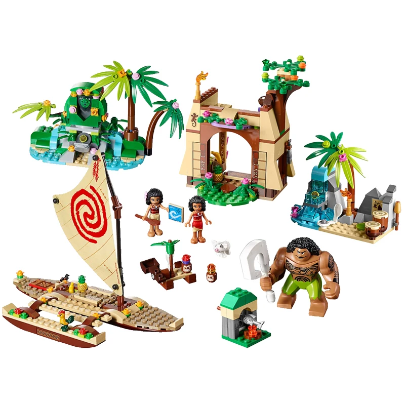 

Legoing Friends for girl Moana Ocean Voyage Restore The Heart of Te Fiti Set Building Block With Legoings Friend Princess Cities