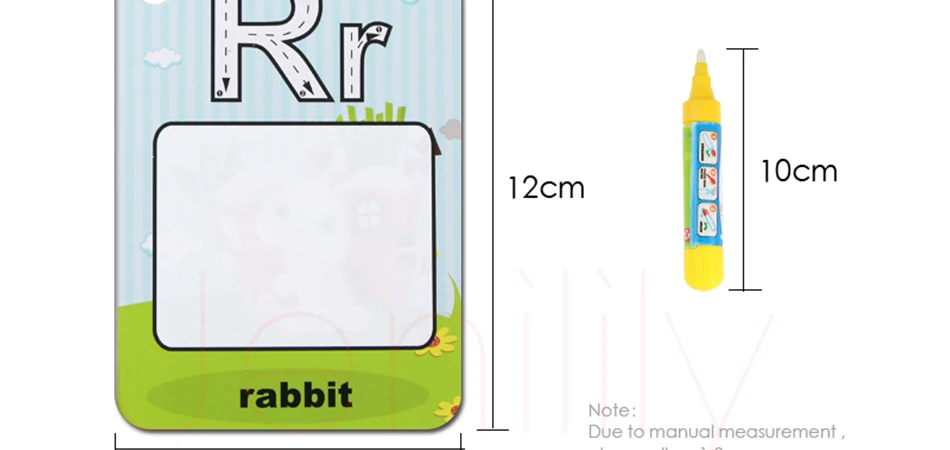 Jenilily 26 шт. английские буквы вода письмо карточка для рисования живопись доска с 2 Волшебные Ручки игрушки Развивающие обучения детей