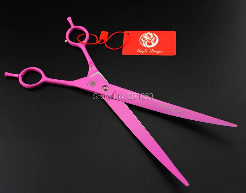 

9.0Inch Professional Big Pet Scissors Cutting Scissors,Pink Grooming Pet Curved Head Shears,JP440C,1pcs/Lot,Brand New LZS0500