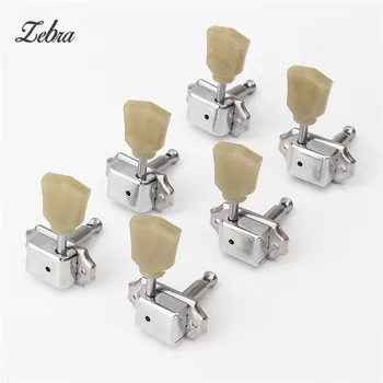 

Zebra 3R+3L Guitar Tuning Peg Machine Heads Tuners Professional Durable Head For Acoustic Electric Guitar+6 Ferrules+12 Screws