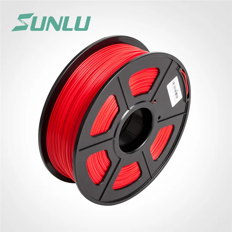 SUNLU ABS 3D Филамент 1,75 мм для 3d принтера 3D печать Ручка Пластик PLA Филамент 1 кг с катушкой погрешность измерения+/-0,02 мм - Цвет: red