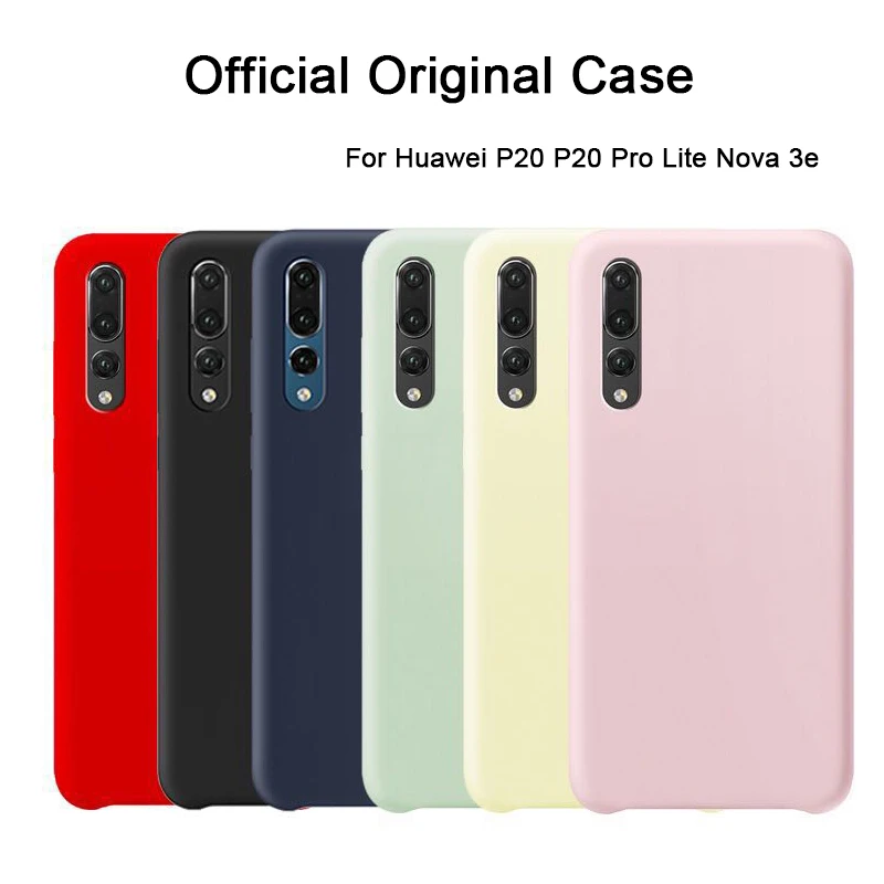 Роскошный оригинальный официальный силиконовый чехол для Huawei P20 Pro lite мягкий