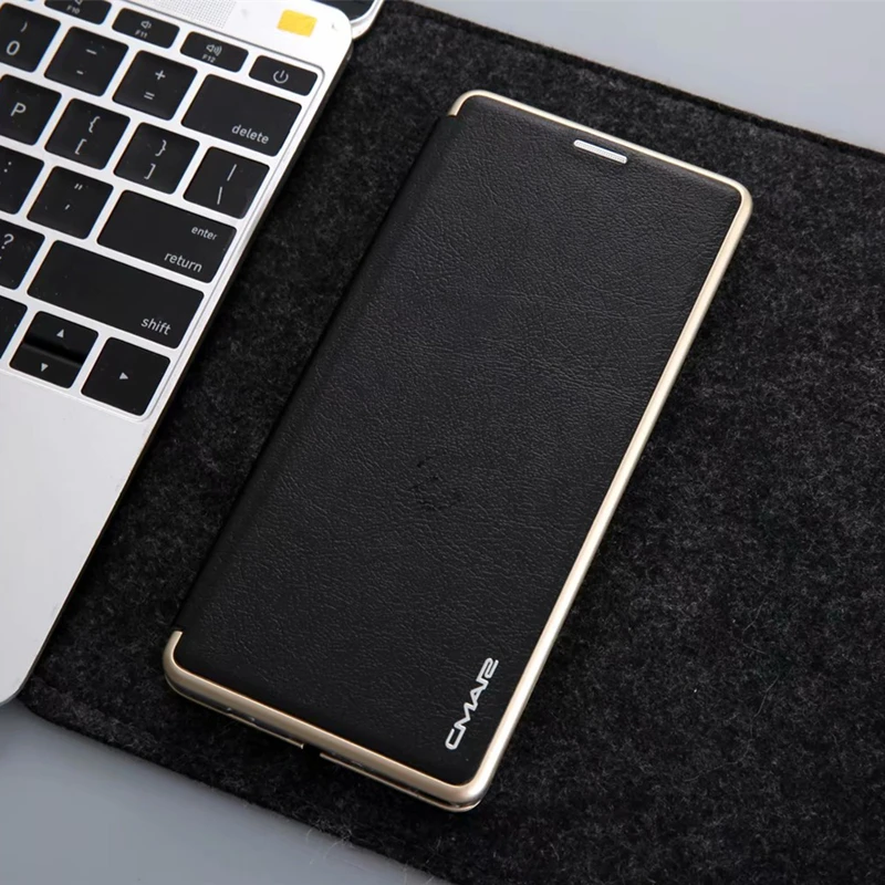 

Note 9 Phone Stand Holder Case for Samsung Galaxy S7/S7 edge Magnetic Soft PU Leather Flip Case for Samsung S8 S9 plus Note 8