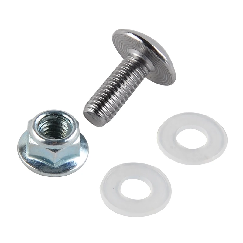 

NICECNC Plastic M6x16 Bolts For ATV 50 70 90 110 125 150 200 250 Body Fender Footrest Rounded Head Bolt Locking Nut Nylon Washer