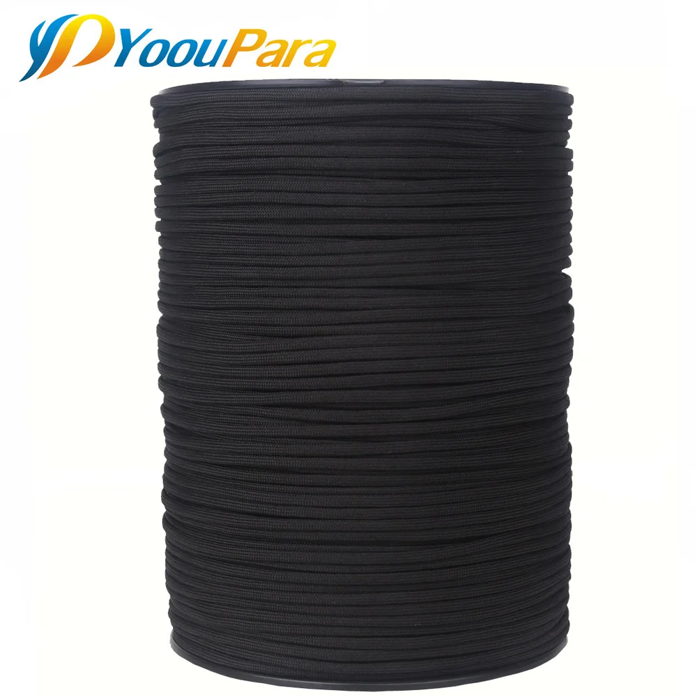 YoouPara 1000FT spools 550 Paracord Cord Type III 7 Strand 5/32 (4mm)  Diameter Military Survival Cordage Wholesale