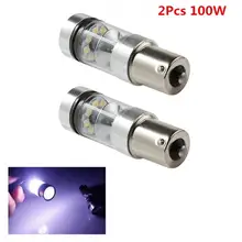 Bombilla LED de respaldo para coche, luz de marcha atrás, XBD 100W 1156 S25 P21W BA15S, 2 uds.