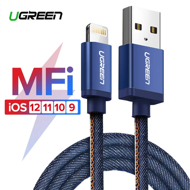 Best Offers Ugreen MFi Lightning Cable for iPhone 7 6 8 X USB Cable to Lighting Fast Charger Data Cable for iPhone 5 5C 5S 5SE iPad USB Cord Best Offers Ugreen MFi Lightning Cable for iPhone 7 6 8 X USB Cable to Lighting Fast Charger Data Cable for iPhone 5 5C 5S 5SE iPad USB Cord