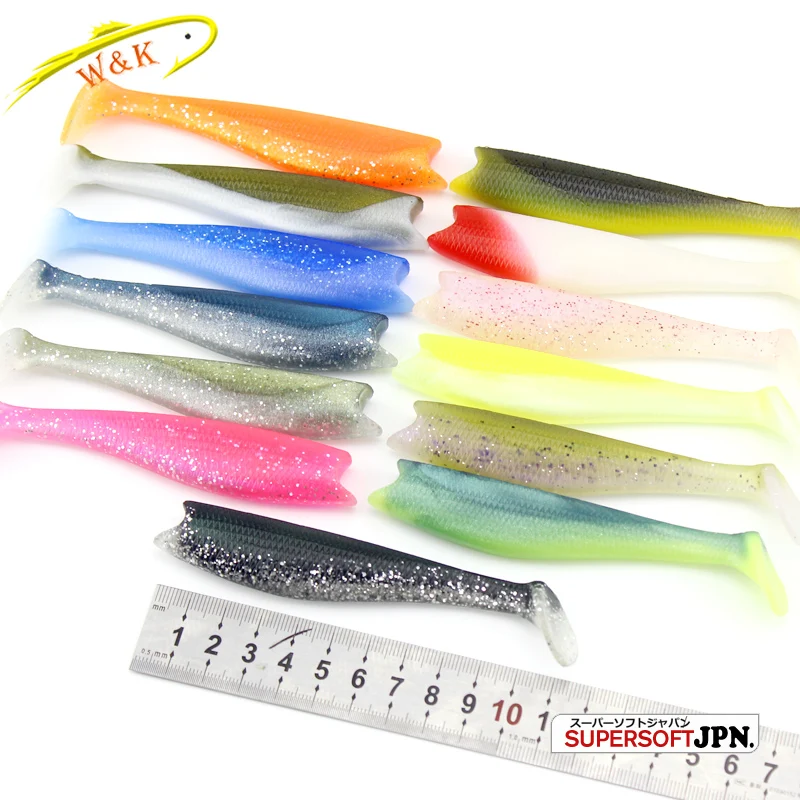 

W&K 13 Colors Set Soft Fishing Lures 11cm and 14cm Pike Zander Code Fishing Baits 13 pcs Soft Bait Swimbait Lure