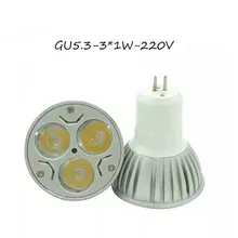 Супер яркий светодиодный светильник GU5.3 светильник 3 Вт AC 110 в 120 в 220 в 240 В дневной белый Светодиодный точечный светильник натуральный 10 шт