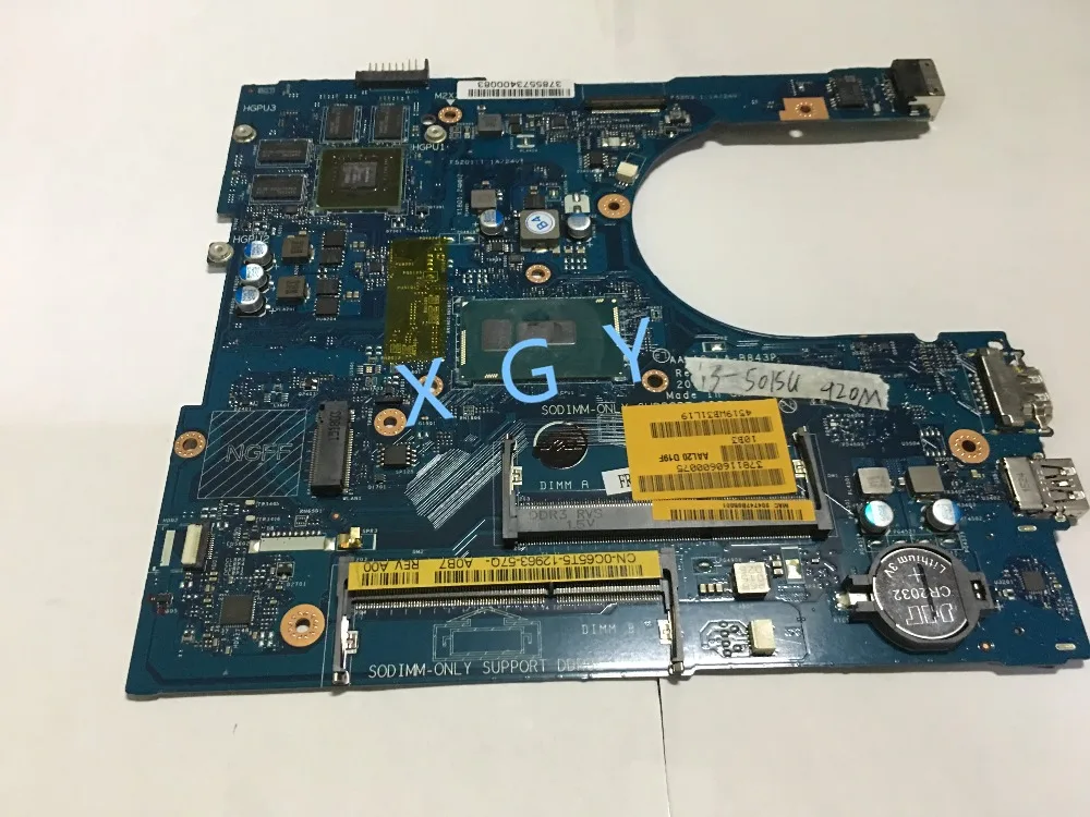 Материнская плата для ноутбука Dell 17 5558 5758 C65T5 0C65T5 AAL10 Вт/SR245 100% испытано на OK |