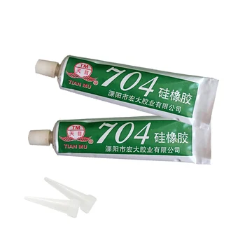 

2pcs 704 Black Waterproof Insulation High Temperature Resistant Silicone Fixed Electronic Components Thermal Conductive Sealant