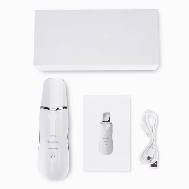 USHOW Rechargeable Ultrasonic Face Skin Scrubber Facial Cleaner Blackhead Removal Cleaner Exfoliating Pore Cleaner Tools