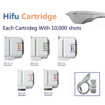 شراءحار بيع HIFU خرطوشة ل HIFU الموجات فوق الصوتية الوجه آلة مع 10000 طلقات العلاج رئيس استبدال محول خراطيش