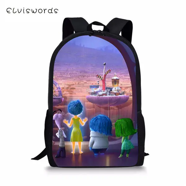 CDWX2714C ELVISWORDS Детский рюкзак с рисунками из мультфильмов, с рисунками внутри, Детский рюкзак, модный дизайн, школьные сумки для малышей - Цвет: CDWX2714C