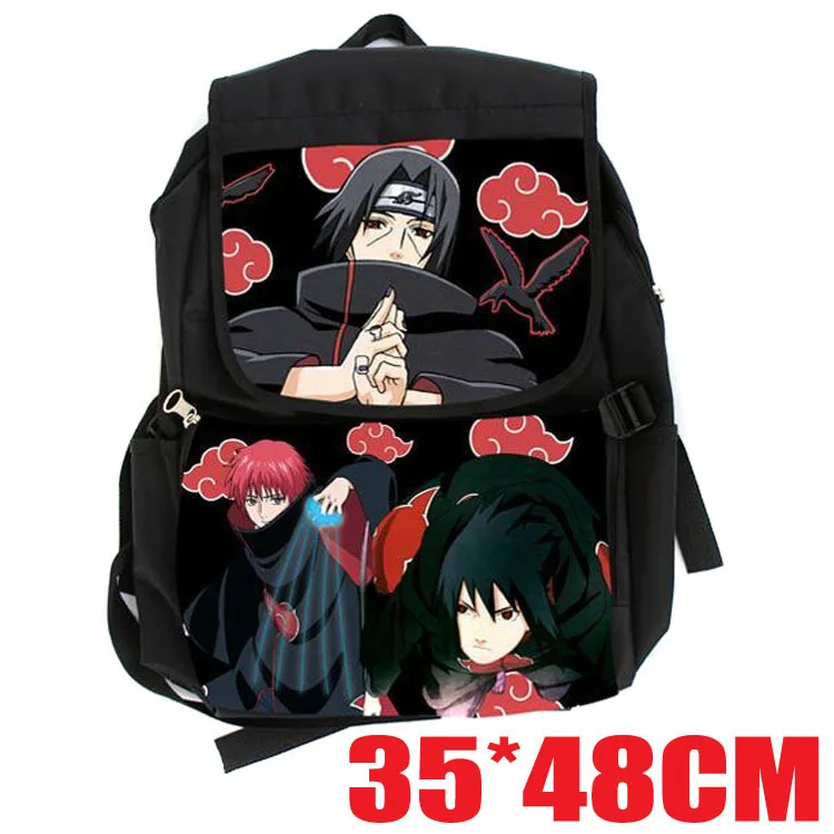 Anime Naruto Sasuke Uchiha Itachi backpack cartoon Students Shoulder Bag eenagers Cartoon Travel Bag Nylon Computer Bag