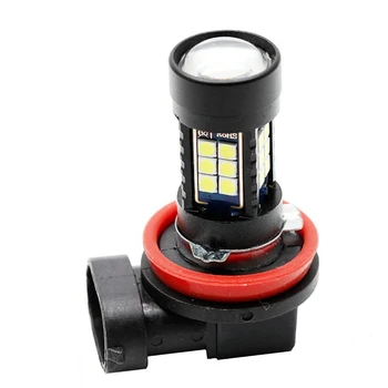 

50PCS H11 H8 9006 HB4 1200LM High Power 27 SMD 3030 LED Car Front Foglamps Bulb Auto Driving Fog Lamp White 12V 50X