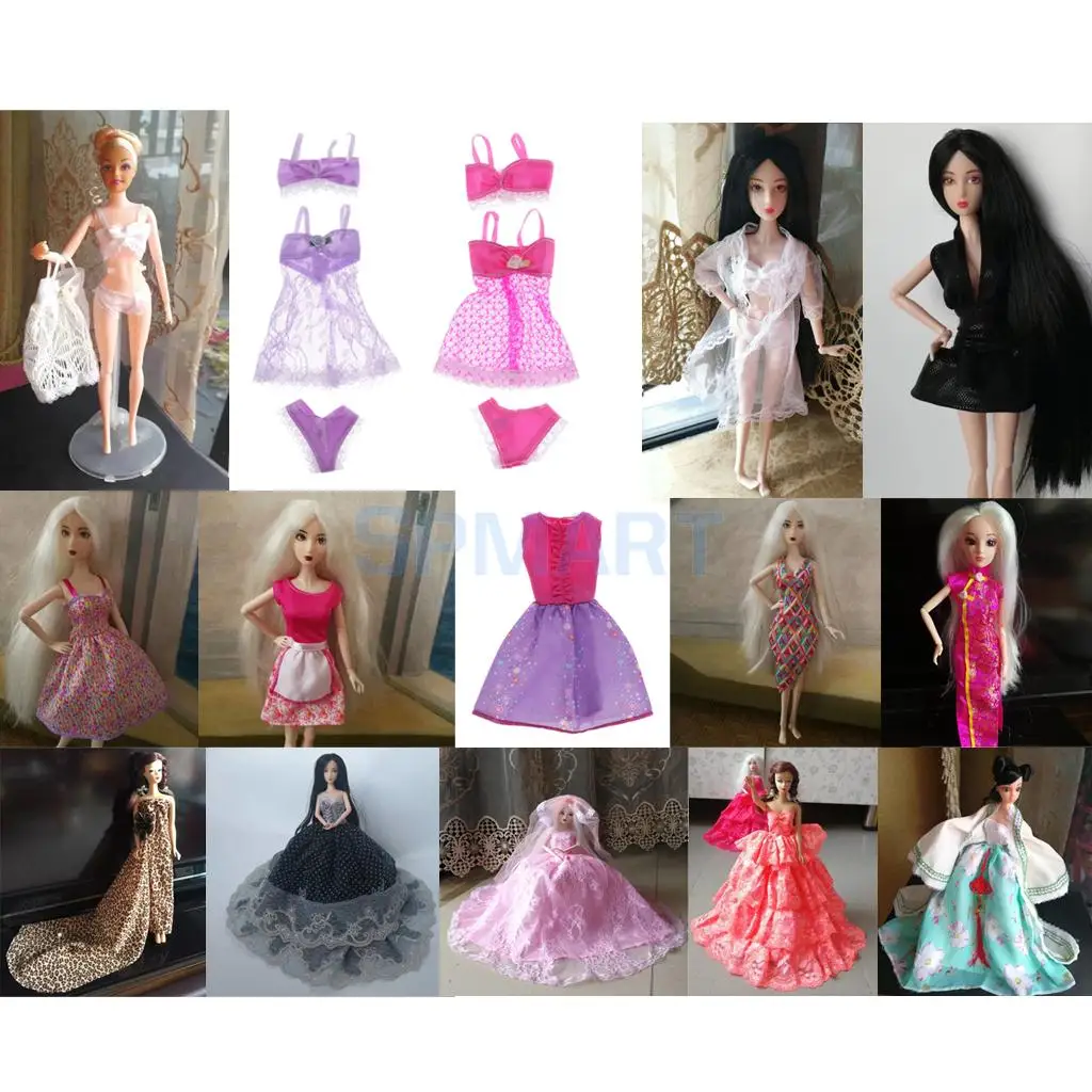 MagiDeal Handmade Girl Doll Tube Dresses for 1//4 BJD Doll Dress up Accessory