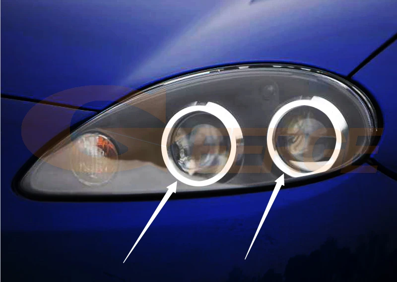 Для MG TF MGTF 2002-2010 отличные ангельские глазки Ультра яркое освещение фары ccfl ангельские глазки комплект Halo Кольцо