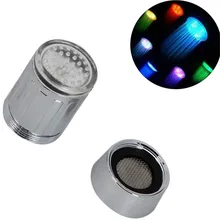 Cambio de 7 Colores Mini Cocina Baño Accesorios Cocina Puro Resplandor Led Corriente de Agua de Grifo Torneiras Cozinha Grifo Aireador