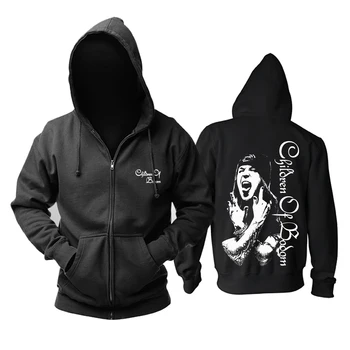 

Bloodhoof Children Of Bodom heavy metal band black cotton SWEAT HOODIE