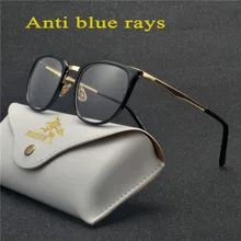 Анти-голубые легкие очки оправа женская большая металлическая оправа очки радиационно-стойкие квадратные компьютерные мужские игровые очки NX