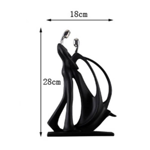 Dance Figurine-1 VILEAD 17 видов стилей смолы спортивные мужские фигурки Футбол велосипед Гольф миниатюры гитары саксофон музыкальный плеер модель дома Deoration - Цвет: Dance Figurine-1