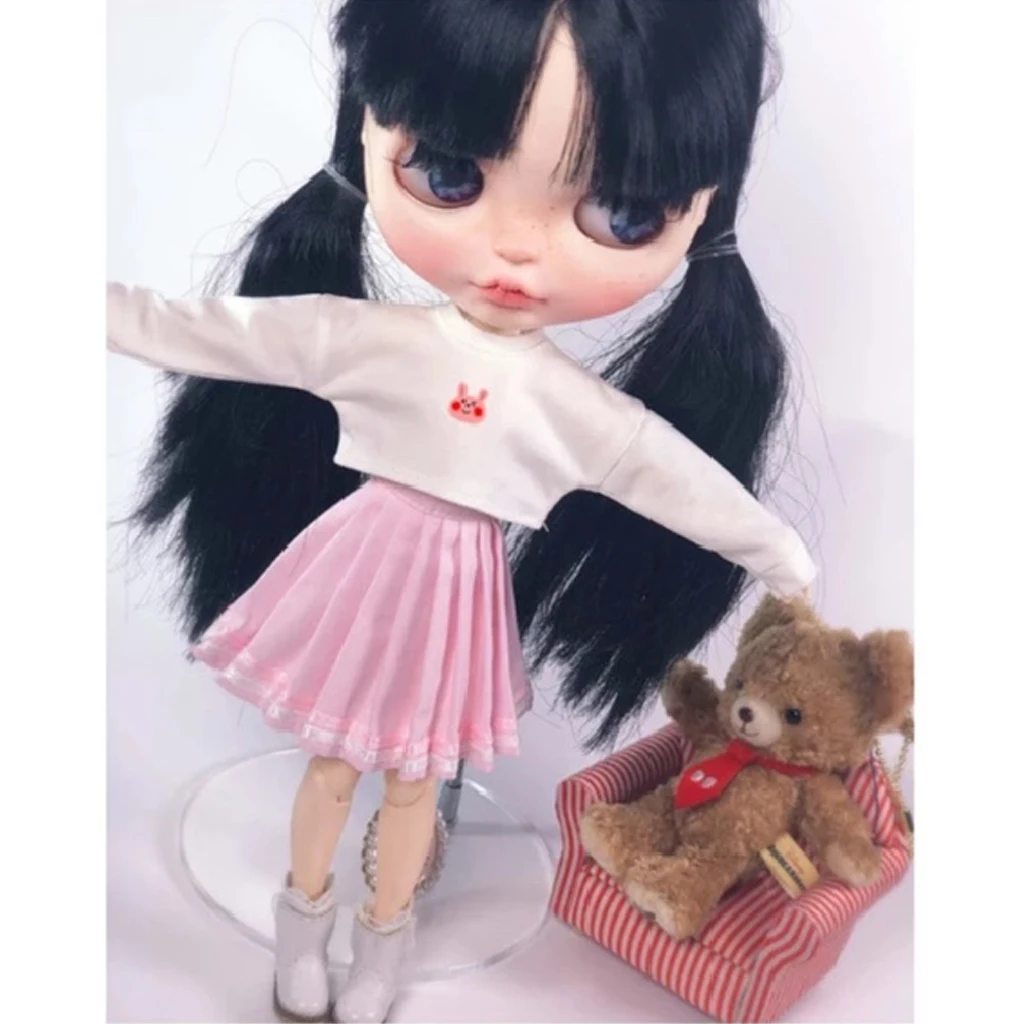 1/6 Doll Lovely Pleated Skirt Clothes for Pullip Azone Licca Costume Clothing Accessory, Girls Pretend Play Toy Gifts