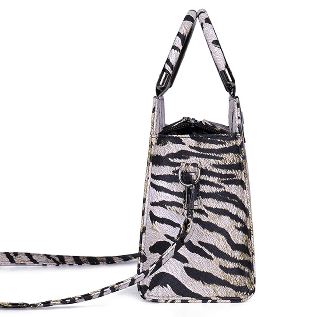 Для женщин Тигр плечевая сумка с принтом модные роскошные сумки из натуральной кожи Для женщин Сумки Дизайнерская Сумка через плечо на молнии сумки из натуральной кожи Bolsa Feminina