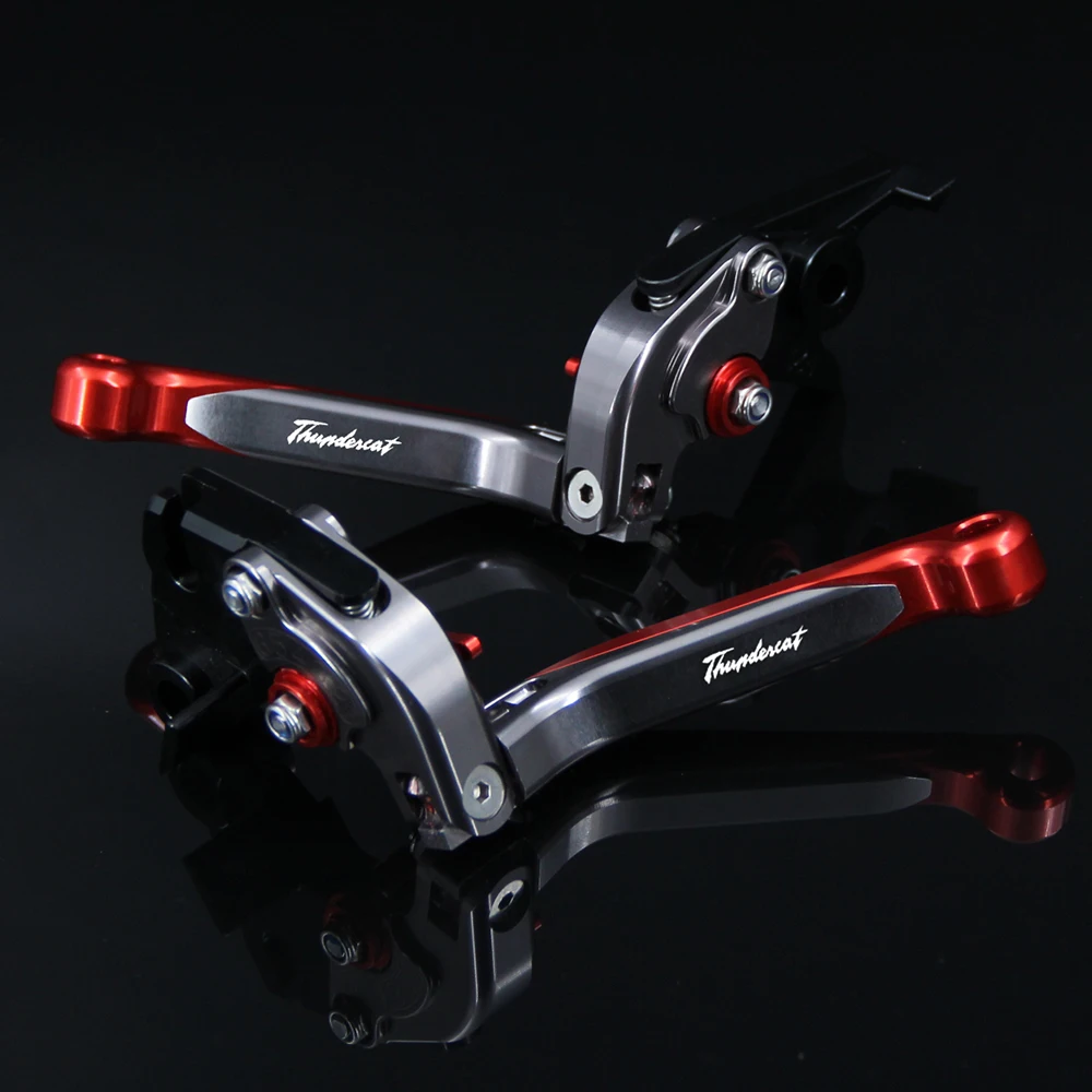 Красный + титановый для YAMAHA YZF600R Thundercat 1996 2007 1999 2000 2001 2002 2003 2004 2005 2006 CNC рычаги