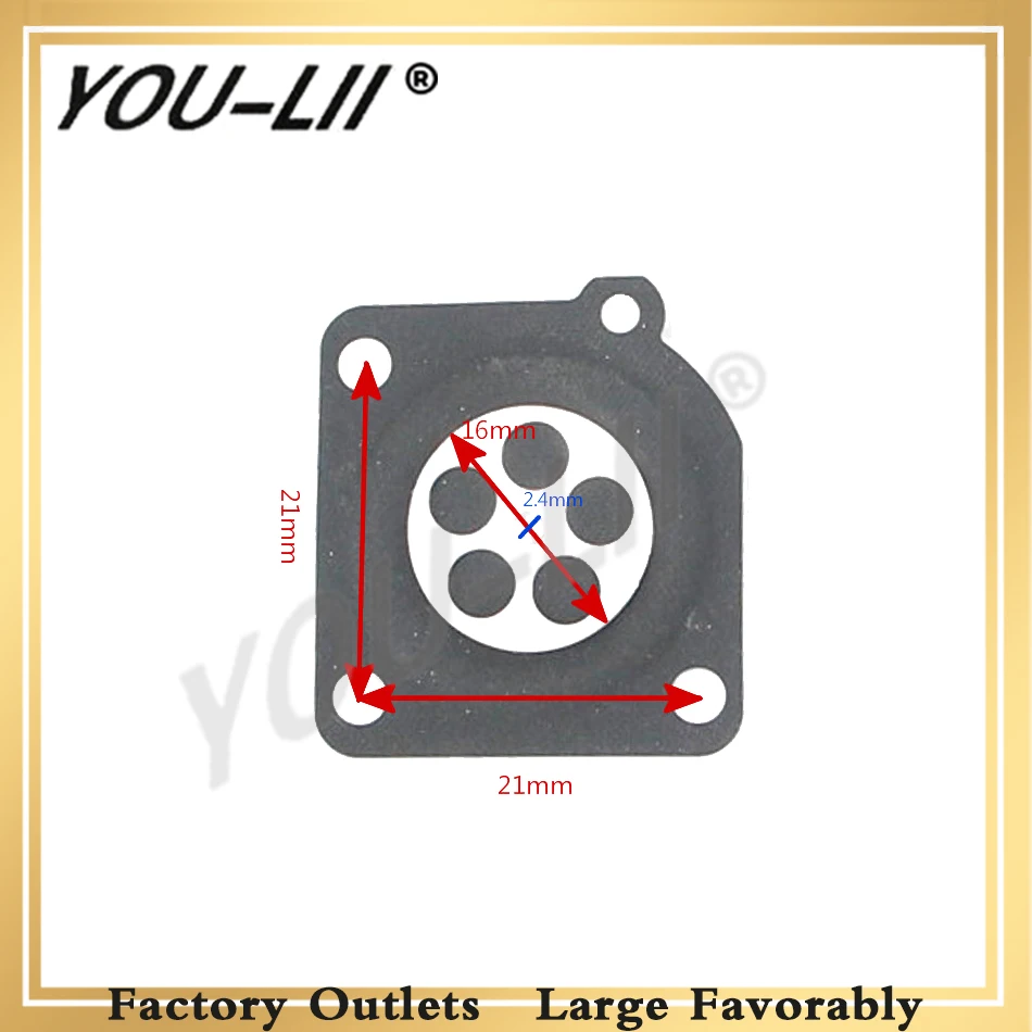 YOULII 5 шт./лот для зама 180 замера диафрагмы детали уплотнительного кольца для бензопилы MS210 MS230 MS250 бензопилой Ремкомплект карбюратора комплект 192