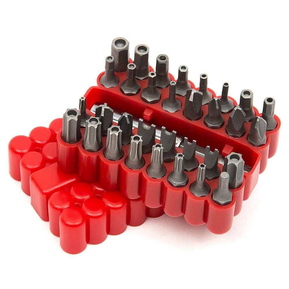 

33 Pieces/ Set Electric Screwdriver Head Security Screw Hex Bit Head Set Hollow Tips Screw Special Head hot sale