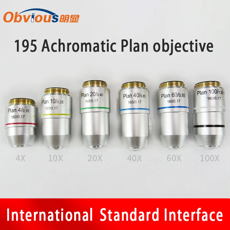 Achromatic plan objective