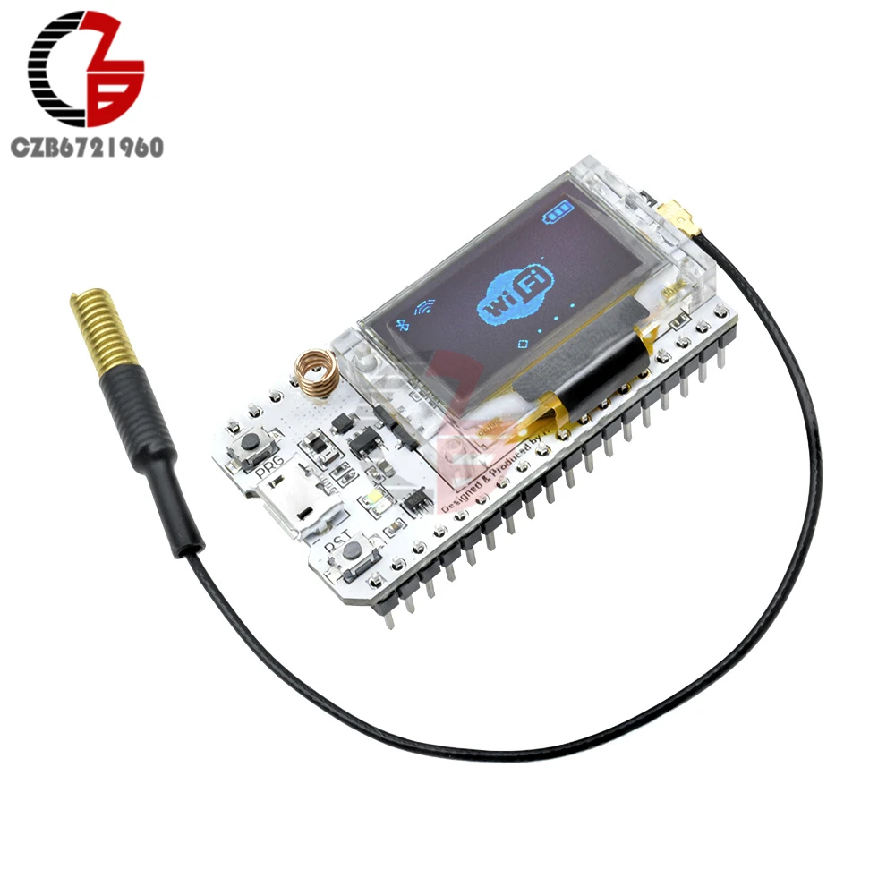 Двухрежимная SX1278 LoRa ESP32 Беспроводная Bluetooth Wifi макетная плата 433 МГц 0,96 дюйма oled-дисплей IOT с антенной для Arduino