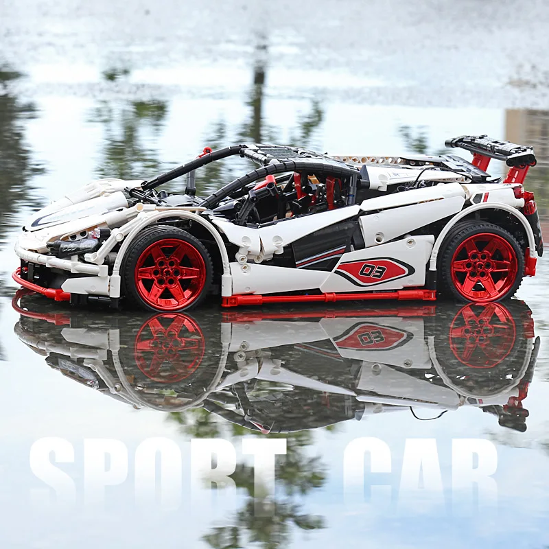 DHL 20087 APP Technic Car Series совместимый MOC 16915 белый Icarus Set детские строительные блоки