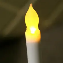 50 шт./лот батареи работают воска маканые led конус подсвечник мерцания Непламено Кот чай свет Xmas Свадебная вечеринка decor-11.5cm(h