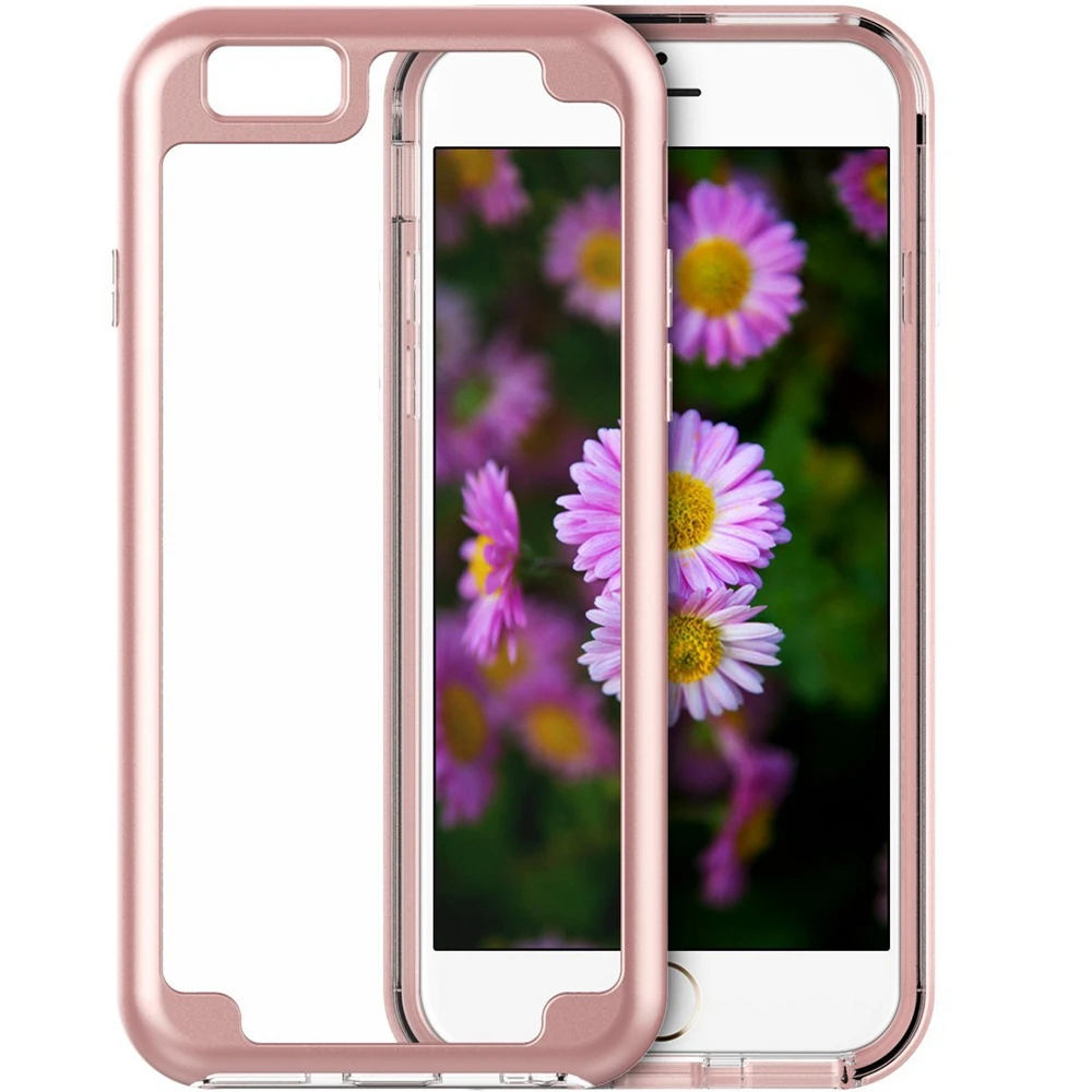 Luxury Beauty Clear Transparen Hybrid Case Hard Frame Silicone TPU Protection for iPhone 7 Plus+Phone Soft Film | Мобильные телефоны