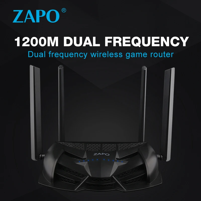 ZAPO USB Flash Storage Wireless AC 1200Mbps Powerful Signal Dual-band 2.4G/5G Router High Gain Antenna Top Chip Wi-Fi Repeater