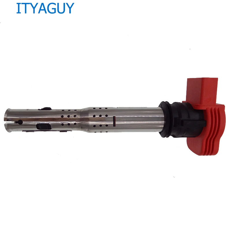 Новая красная катушка зажигания подходит для VW Touareg A4 S4 A5 A6 S6 Alroad A7 A8 Quattro Q5 Q7 R8 2 8 3 0