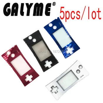 

5PCS/LOT Hot For GameboyGBM Micro shell Front Cover Replace Faceplate no scratch GBO DMG GBP Housing Case Color Boy Advance