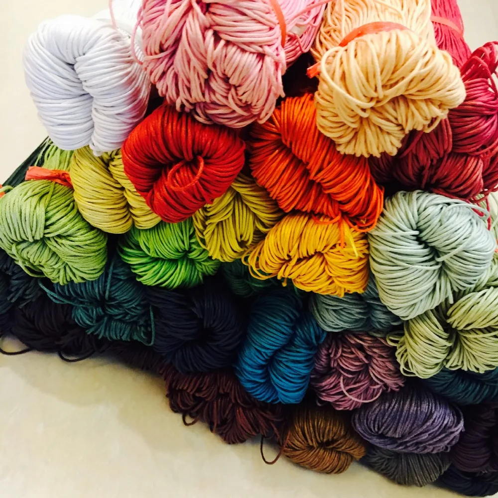 

new about 400m fashion 2mm Cotton Wax Cord line rope cord string diameter bundle parts Choose Bracelets Jewelry accessories