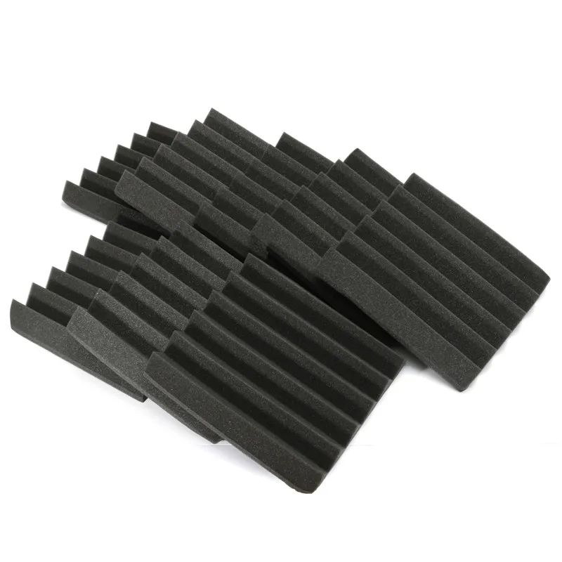 

8Pcs 305 x 305 x 45mm Soundproofing Foam Acoustic Foam Sound Treatment Studio Room Absorption Wedge Tiles Polyurethane Foam