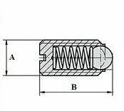 TF08004- сталь M8x18MM шаровой пружинный Плунжер Stright разъем