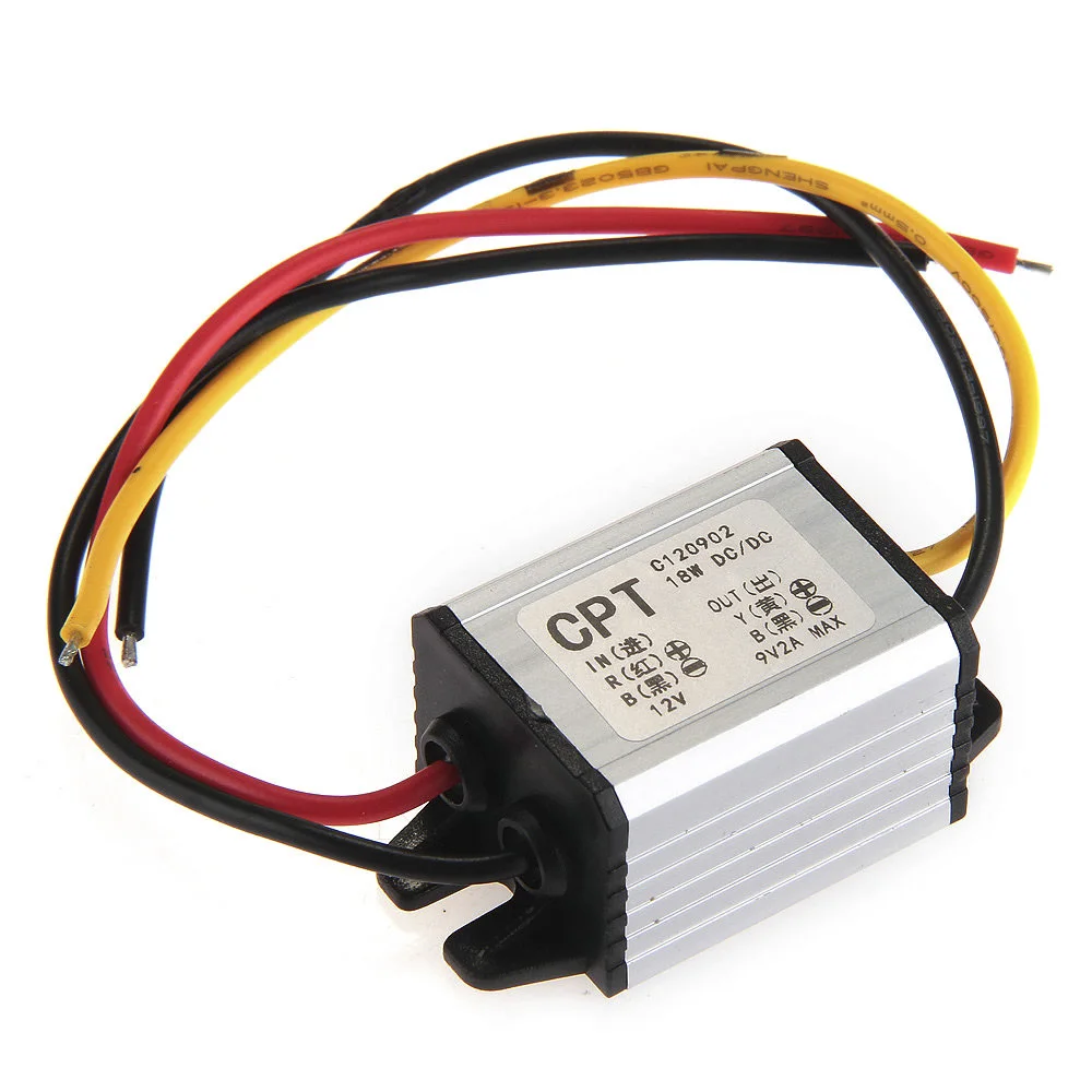 CARCHET DC В преобразователь 2A 12V до 9V понижающий модуль электропитания автомобиля