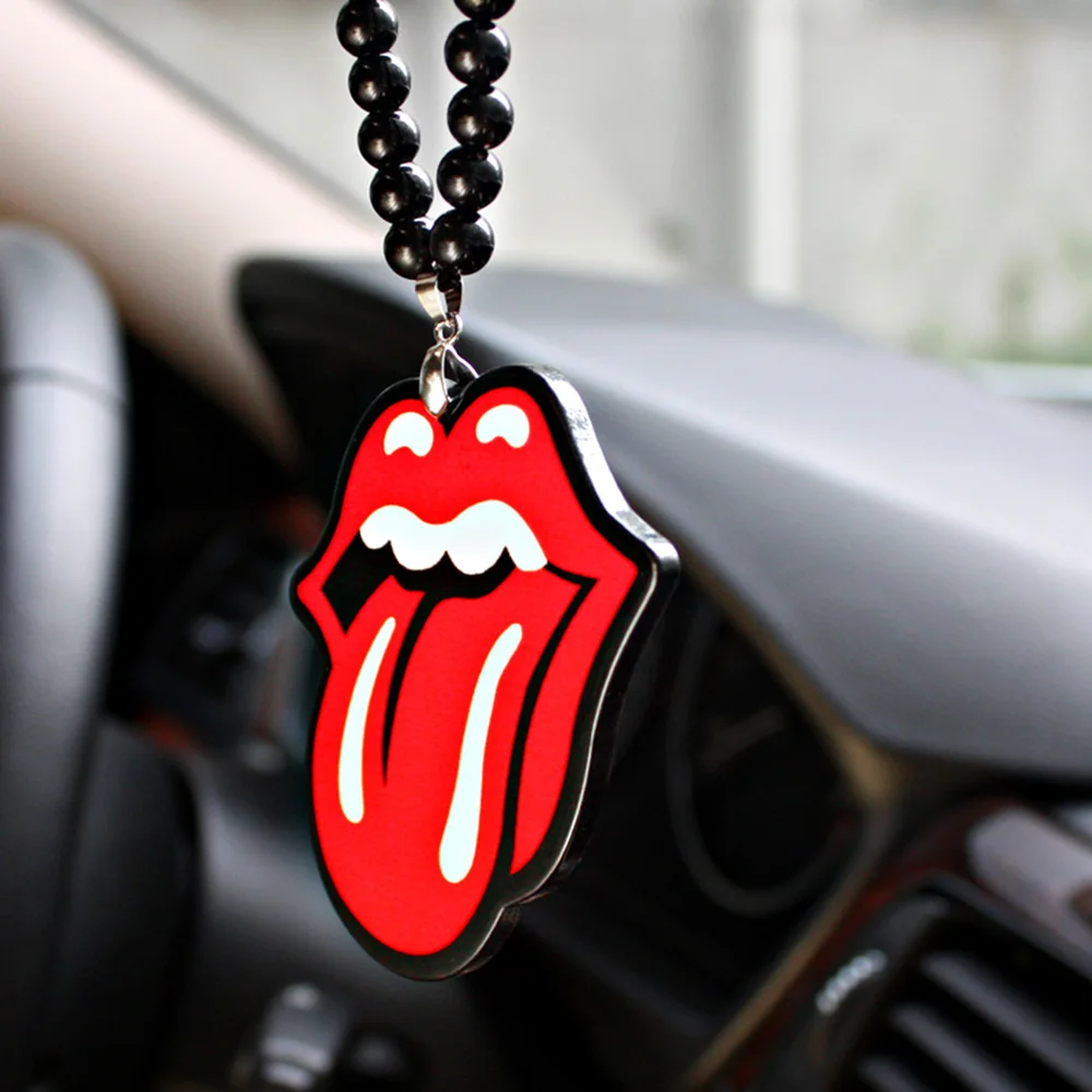 

Car Pendant Red Lips Tongue JDM Hip Hop B-Box Automobile Rear View Mirror Charms Ornaments Hanging Suspension Home Decoration
